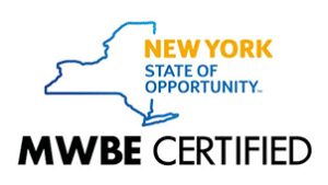 A new york state of opportunity logo and wbe certified